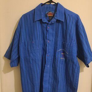 Vintage Weekends Save The Planet Today Button Up Medium